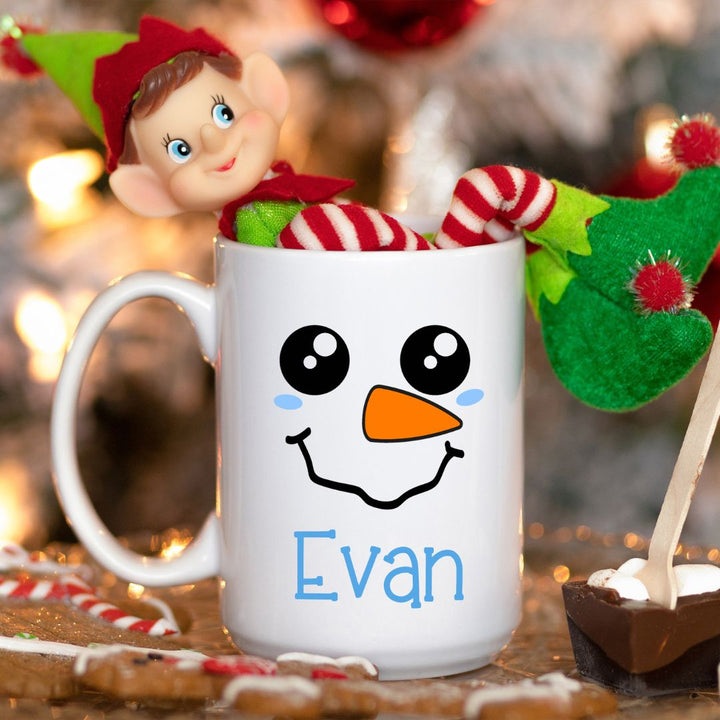 Snowman Carrot Nose Personalized Mug