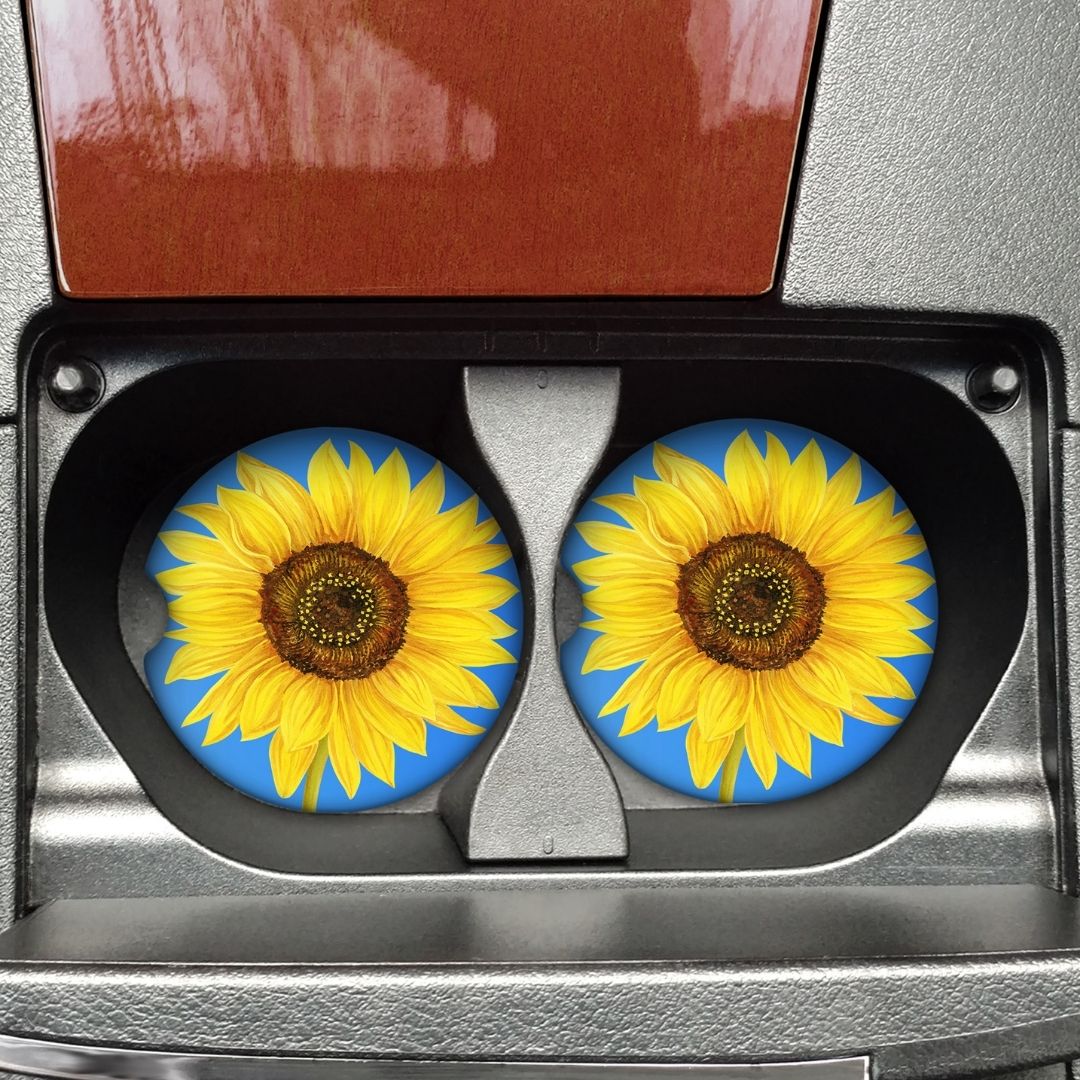 Sunflower Car Coaster