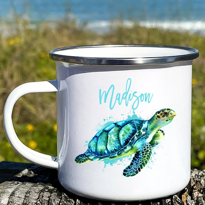 Turtle Personalized Camp Mug