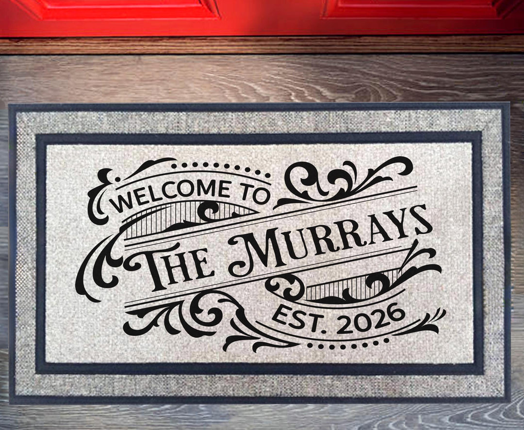 Vintage Logo Welcome Doormat