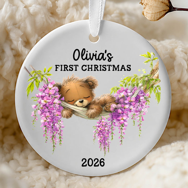 Sleeping Bear Baby's First Christmas Ornament