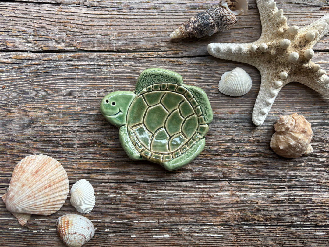 Ceramic Sea Turtle Dish