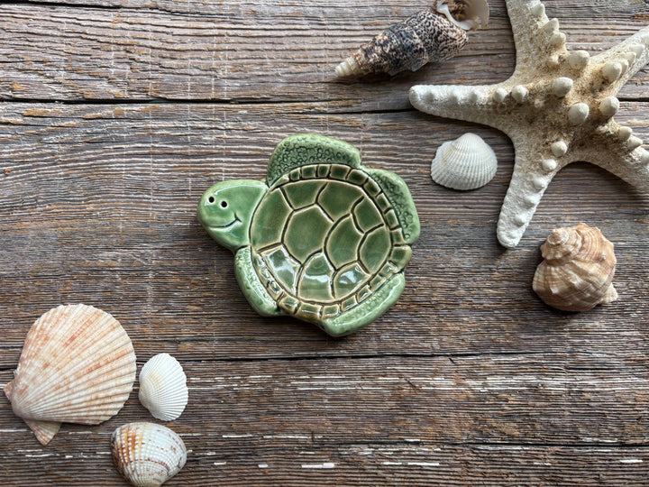 Ceramic Sea Turtle Dish