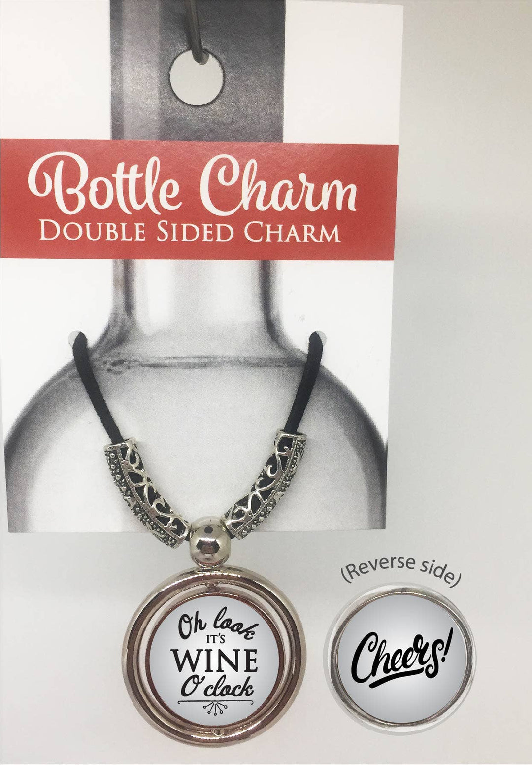 Oh Look It's Wine O'clock and  Cheers Bottle Charm