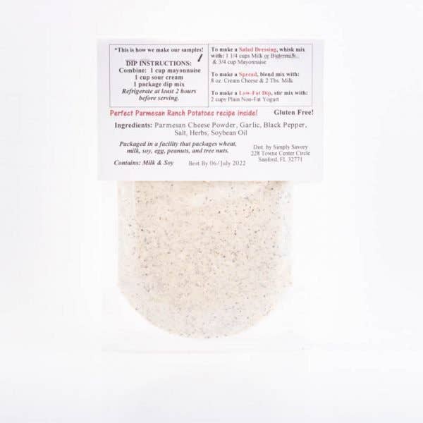 Perfect Parmesan Ranch Dip Mix