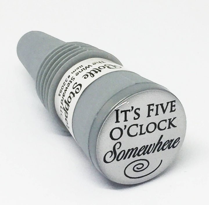 "It's Five O'clock Somewhere" Bottle Stopper