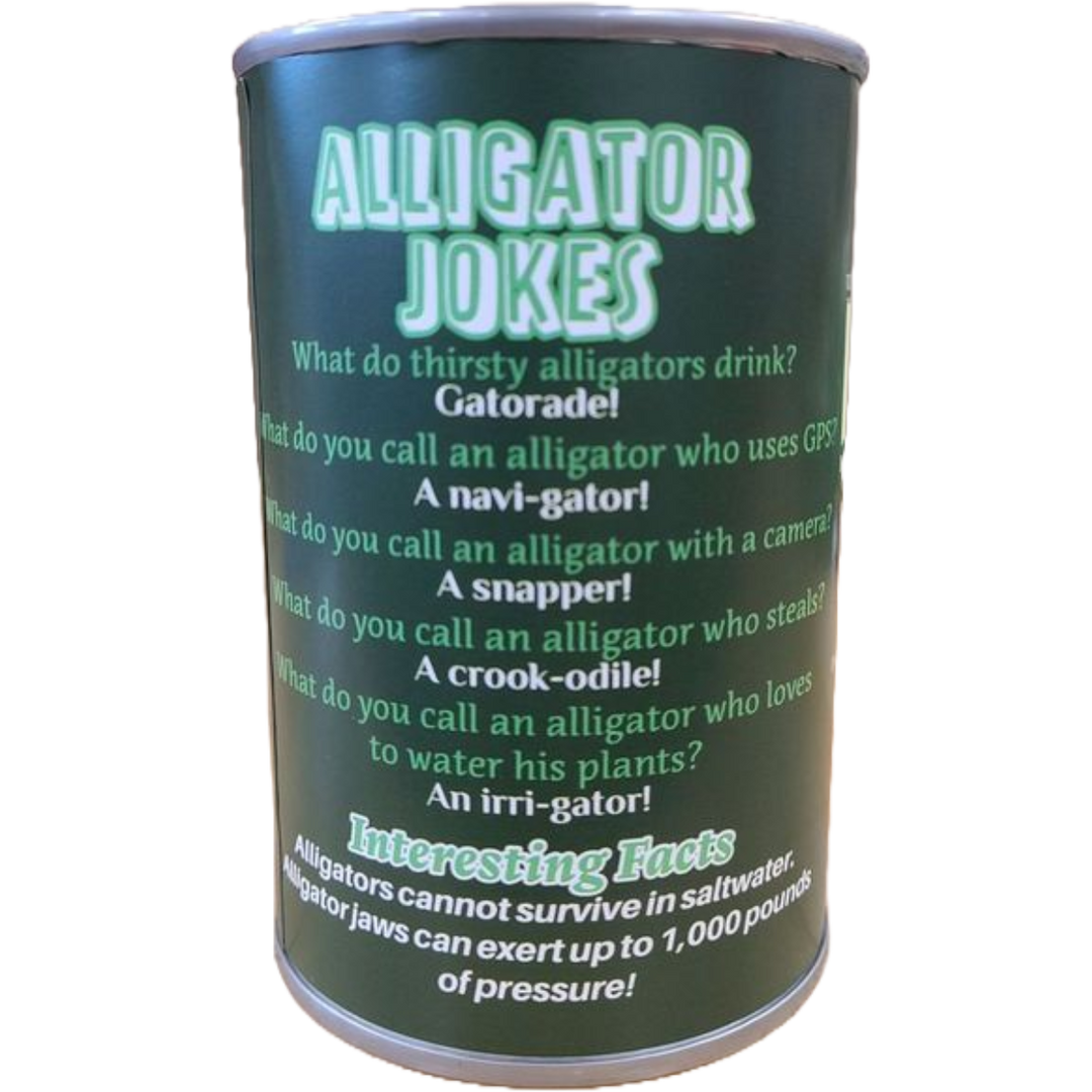 Rex the Canned Alligator | Stuffed Animal Plush w/Jokes