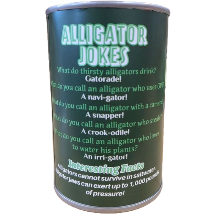 Rex the Canned Alligator | Stuffed Animal Plush w/Jokes