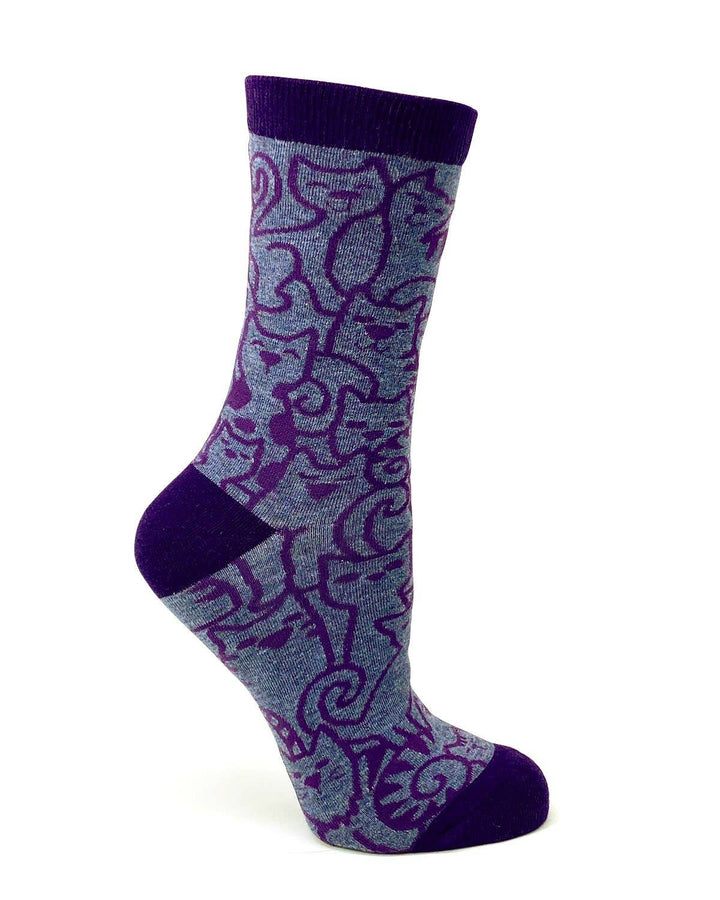 Cats Cats Cats Ladies' Crew Socks