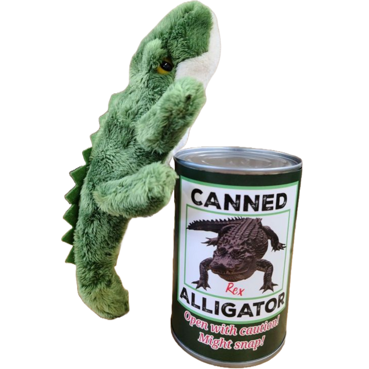 Rex the Canned Alligator | Stuffed Animal Plush w/Jokes
