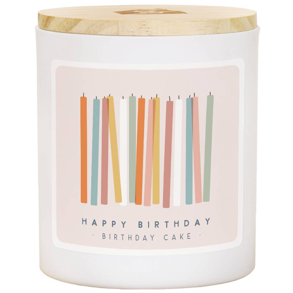 Colorful Birthday Candles - Birthday Cake Scented Candle