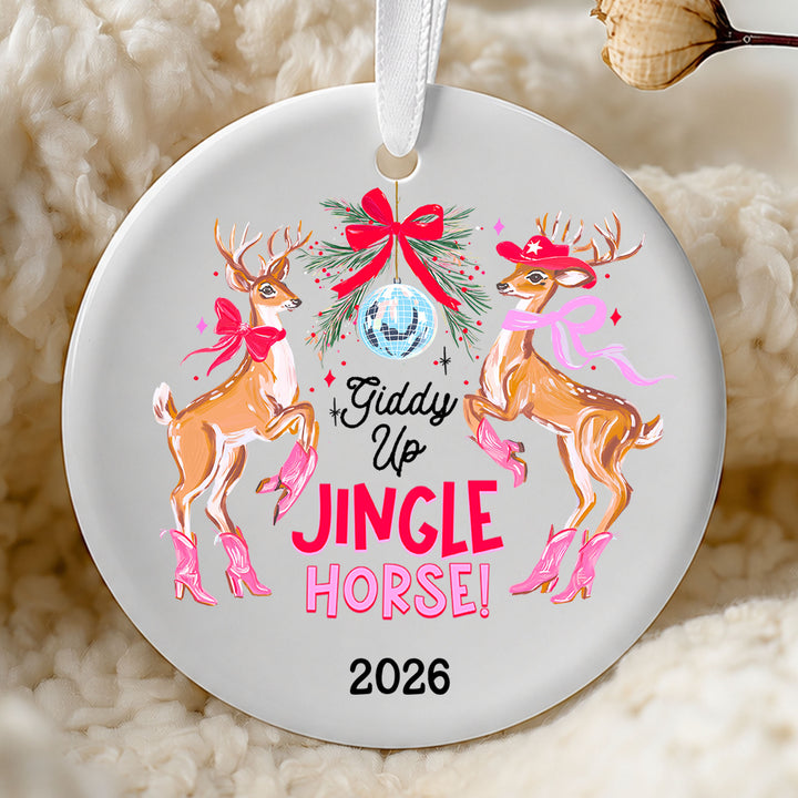 Giddy Up Jingle Horse Ornament