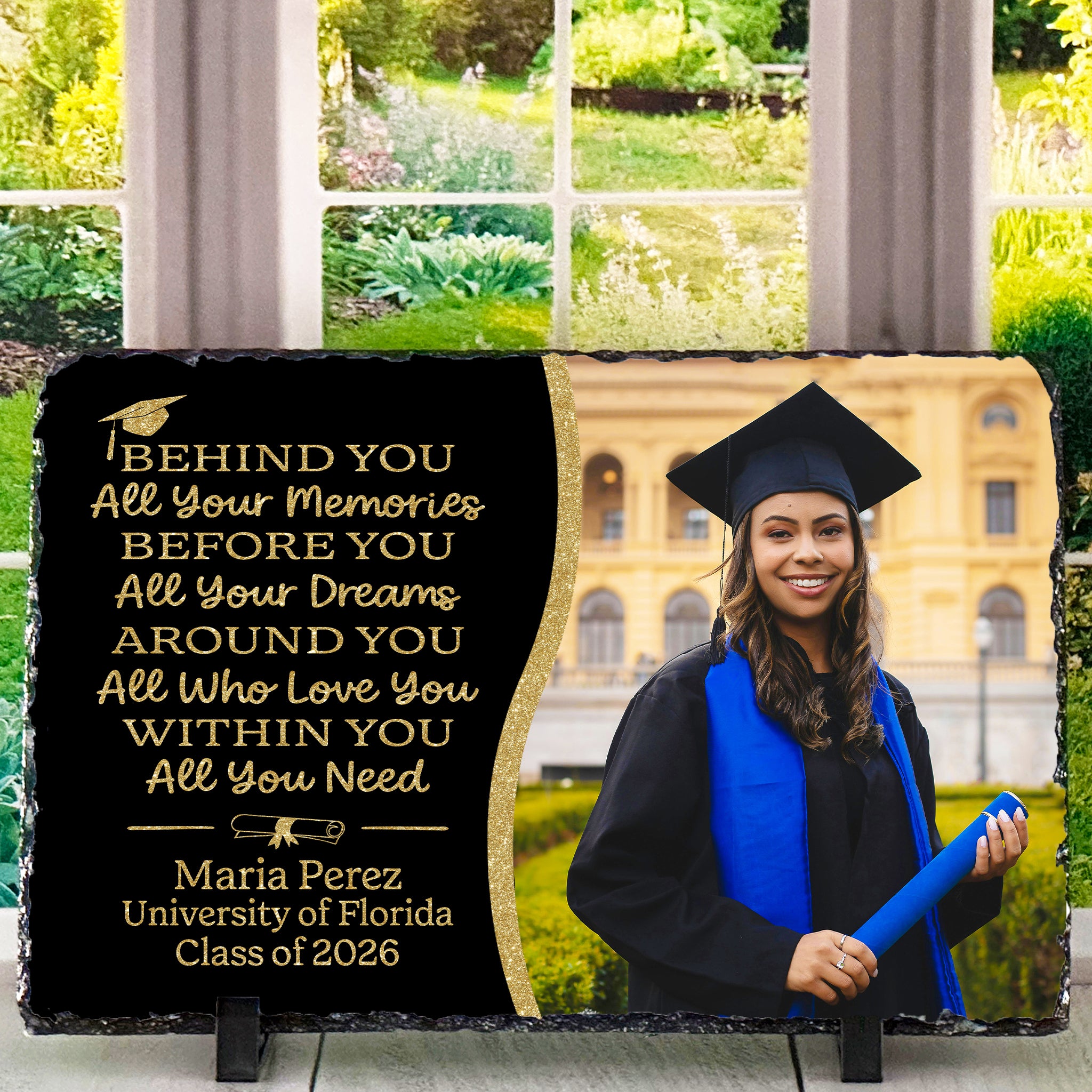 Personalized Graduation Photo Slate – Custom Graduate Picture Keepsake ...