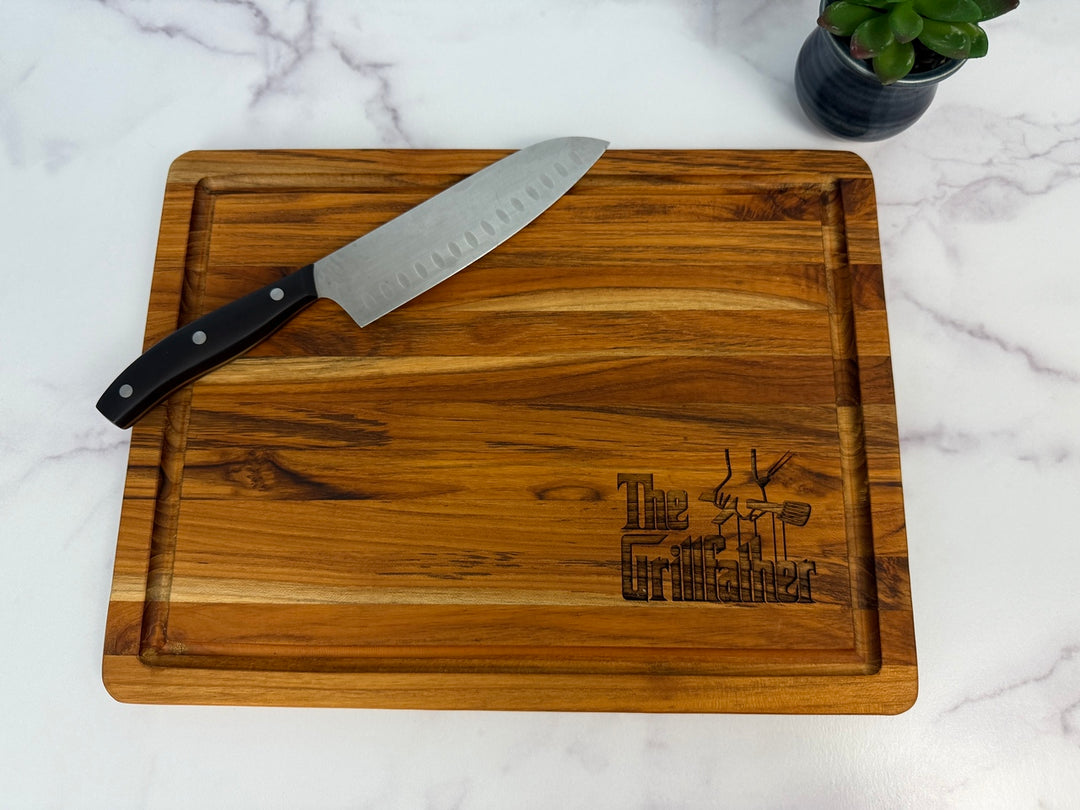 Engraved Cutting Board with Juice Groove