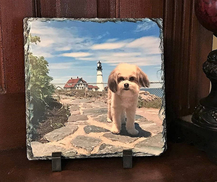 Square Photo Slate Keepsake