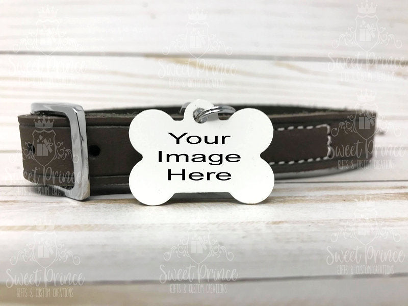 Pet ID Tag, Two-Sided Dog Tag, Personalized Pet tag, Bone ID Tag, Pet Gift, Personalized Gift, Identification Tag, unique Dog tag, rainbow