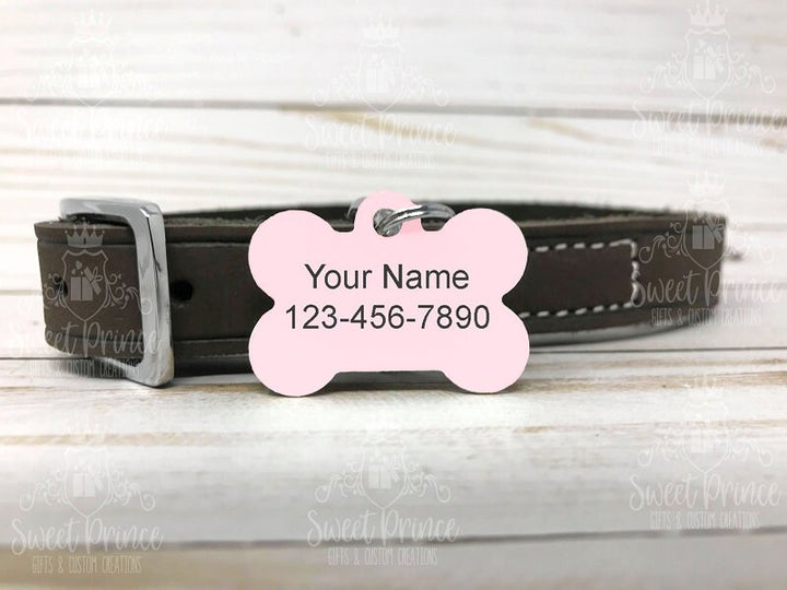 Pet ID Tag, Two-Sided Dog Tag, Personalized Pet tag, Bone ID Tag, Pet Gifts, Pet Gift, Personalized Gift, Identification Tag, Dog tag