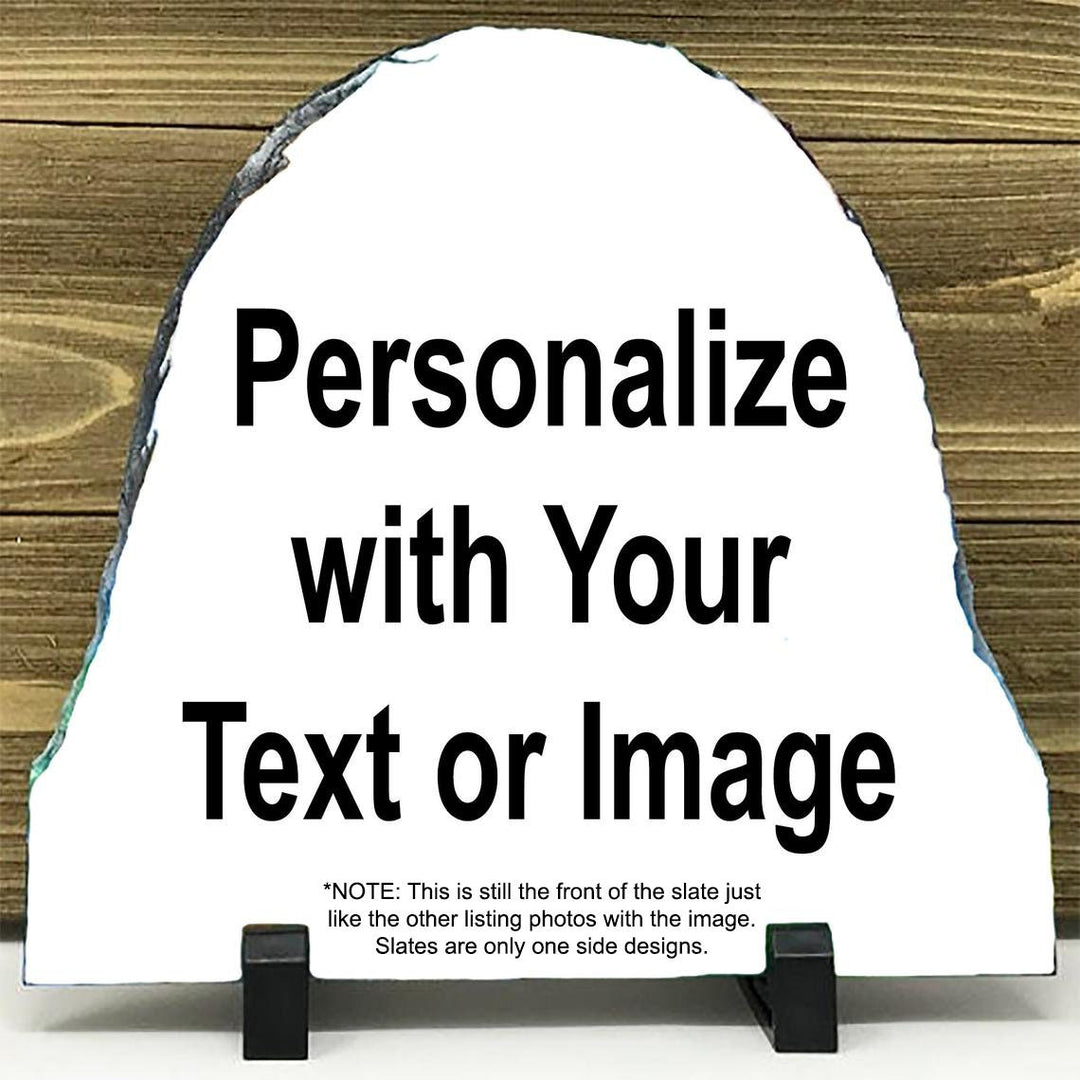 Memorial Photo Slate Plaque, Personalized, Your wings were ready,  Photo Memorial, In Memory of Plaque, sympathy gift, memorial keepsake