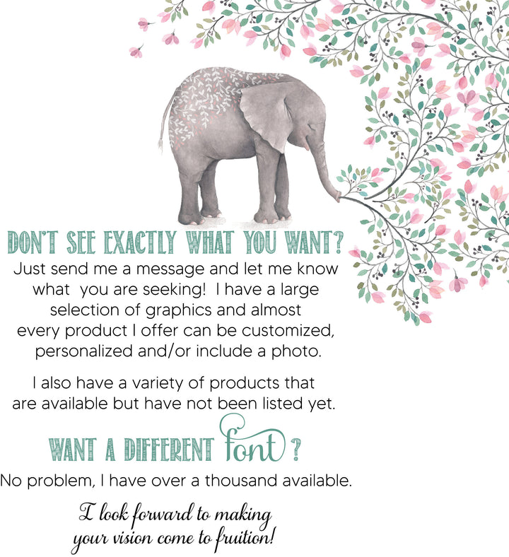 Babys First Christmas Ornament, Baby Personalized Ornament, Elephant Ornament, baby safari ornament