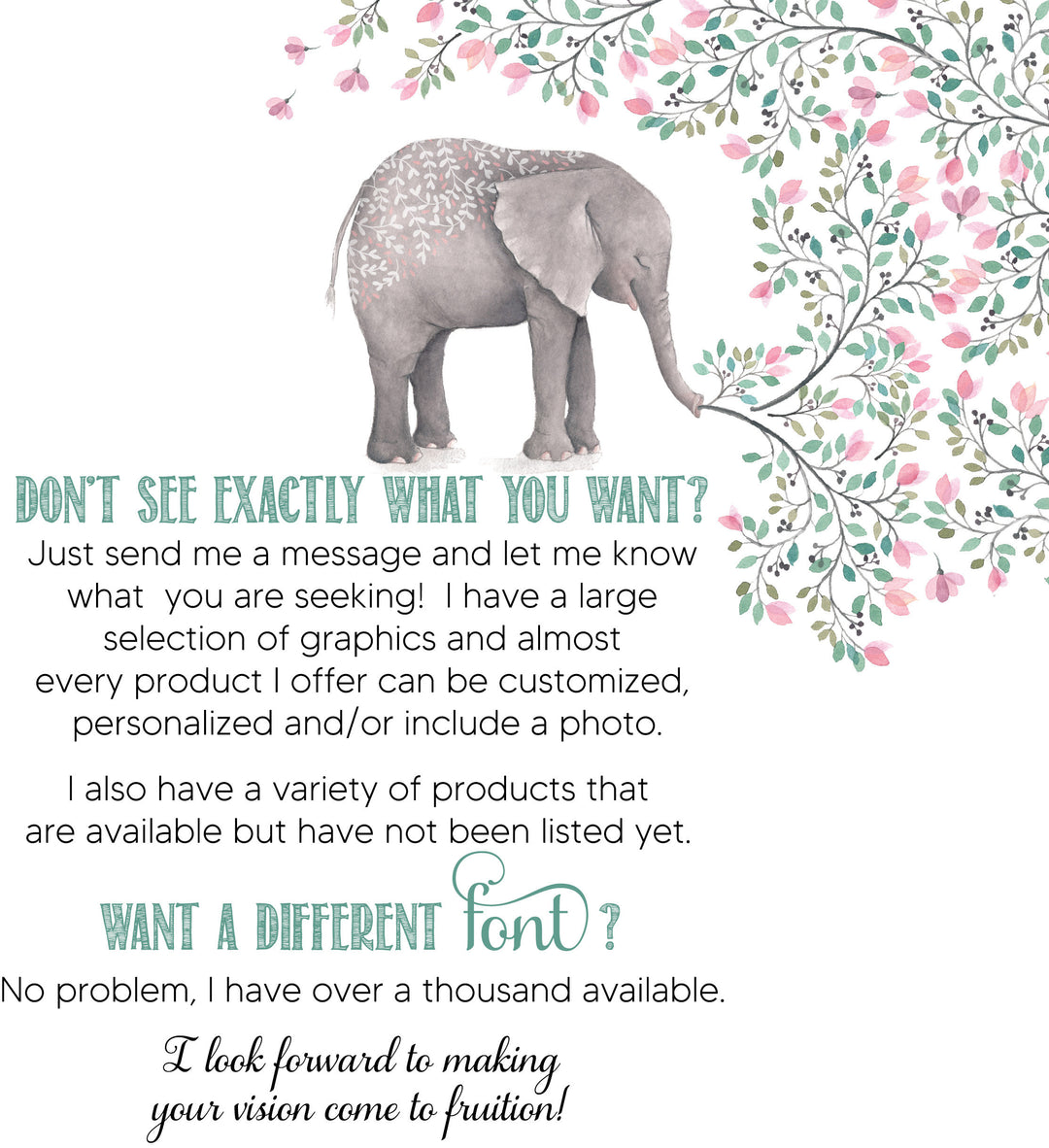 Kids Personalized Christmas Ornament, Elephant Ornament, safari ornament