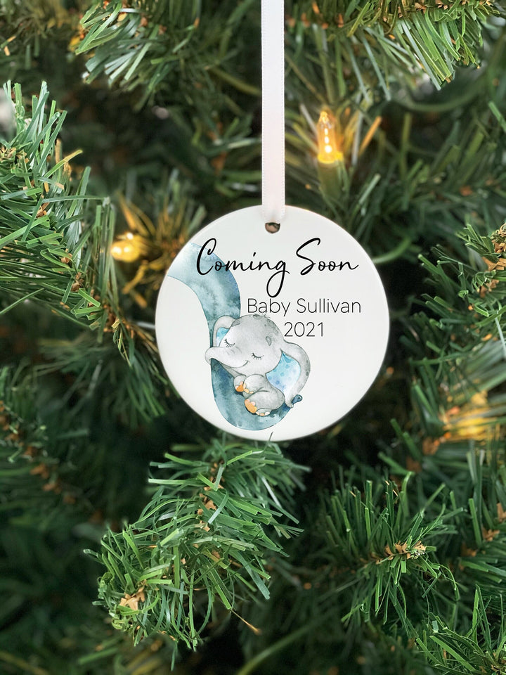 Coming Soon Pregnancy Announcement Ornament, Pregnancy Announcement Christmas Ornament, Christmas Ornament New Baby, Personalized Ornament