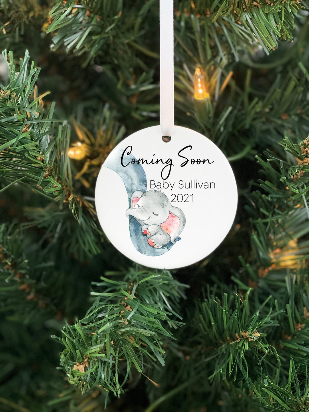 Coming Soon Pregnancy Announcement Ornament, Pregnancy Announcement Christmas Ornament, Christmas Ornament New Baby, Personalized Ornament