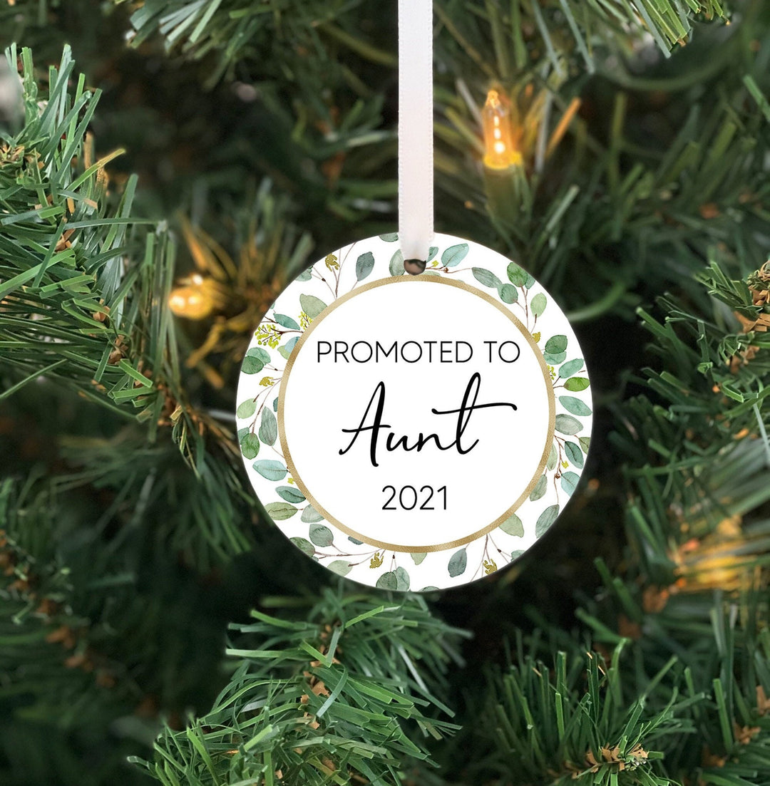 Promoted to Aunt Christmas Ornament, Pregnancy Announcement Christmas Ornament, Christmas Ornament New Baby, Aunt Personalized Ornament