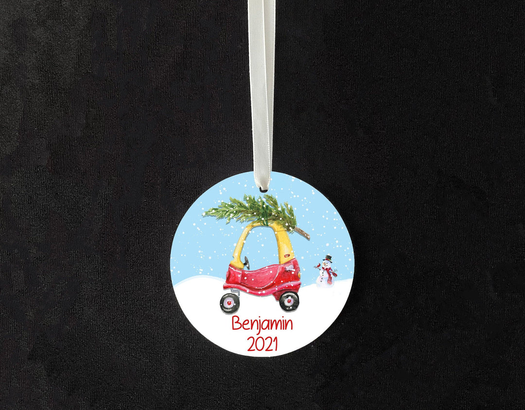 Kids Christmas Ornament, Children's Christmas Ornament, Boy car ornament, girl car ornament,