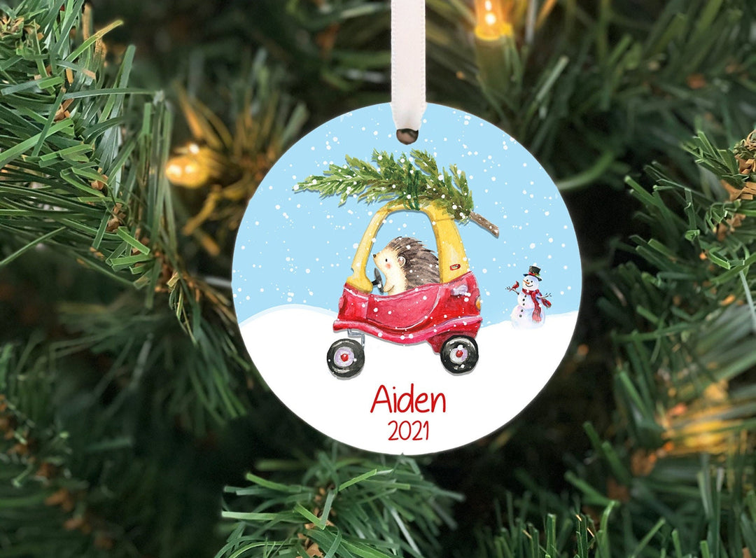 Kids Christmas Ornament, Children's Christmas Ornament, Boy car ornament, girl car ornament,