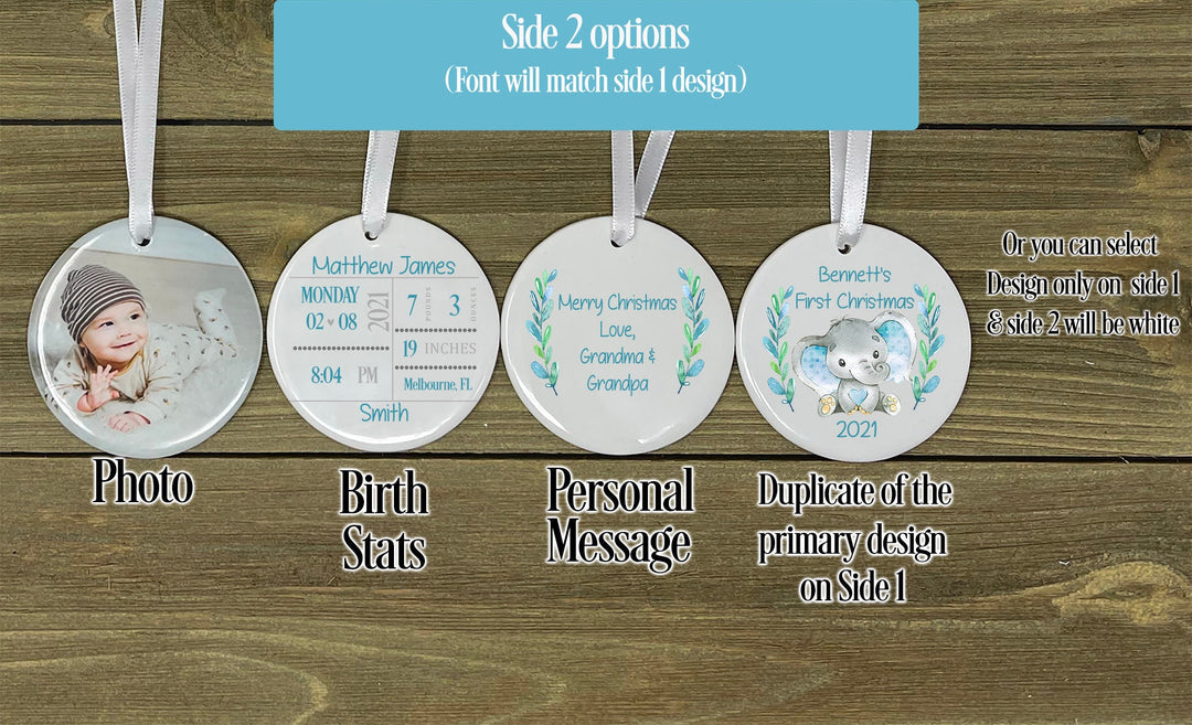 Childrens Lion Christmas Ornament, Kids Personalized Ornament, Lion ornament, Photo Ornament, ceramic, baby jungle, baby safari ornament
