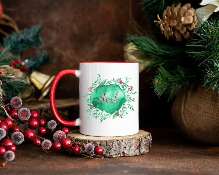 Personalized Christmas Coffee Mug,  Hot Cocoa Mug, Holiday Coffee Mug, Custom Christmas Mug, Hot Chocolate Mug, Holly Jolly Christmas Mug