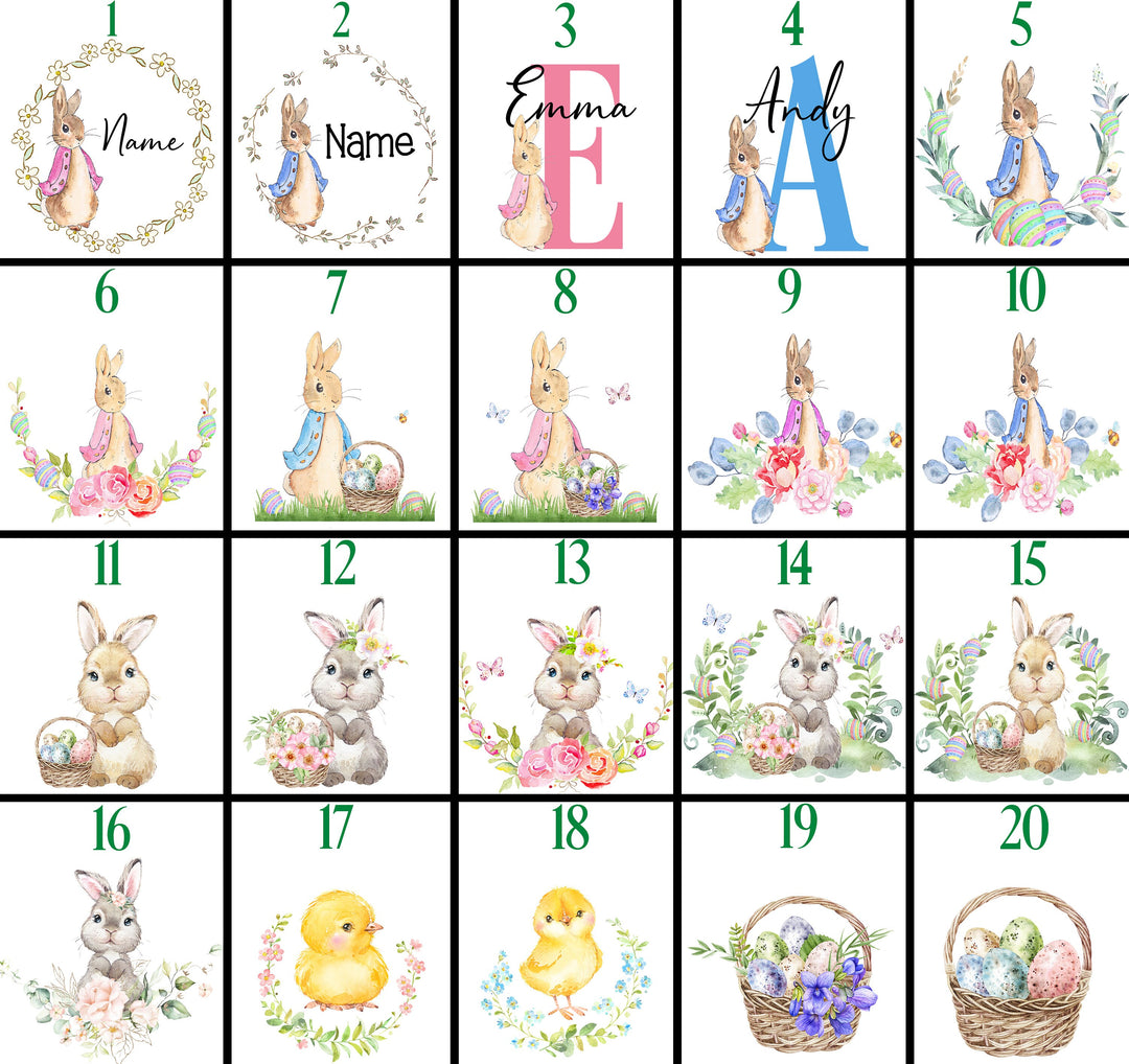 Personalized Easter Basket Name Tag, Kids Easter Basket Tags, custom Easter Basket name label, Easter basket Stuffers, boy girl Easter Gift