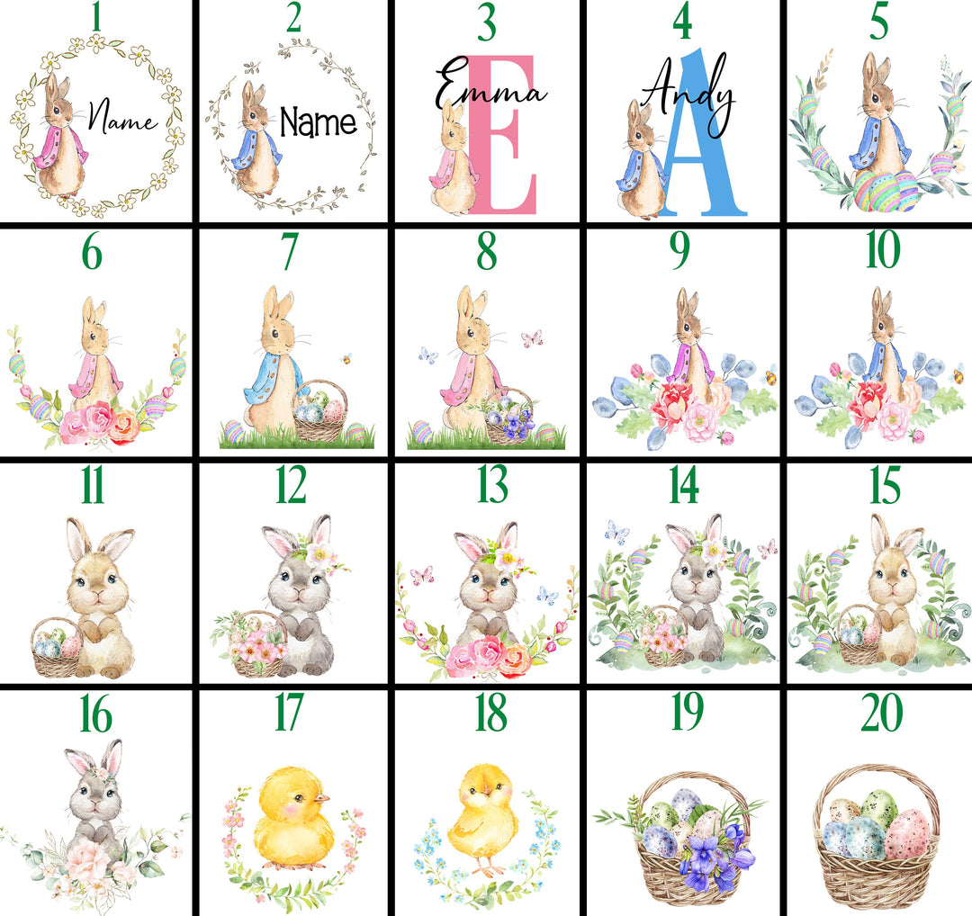 Personalized Easter Basket Name Tag, Kids Easter Basket Tags, custom Easter Basket name label, Easter basket Stuffers, boy girl Easter Gift