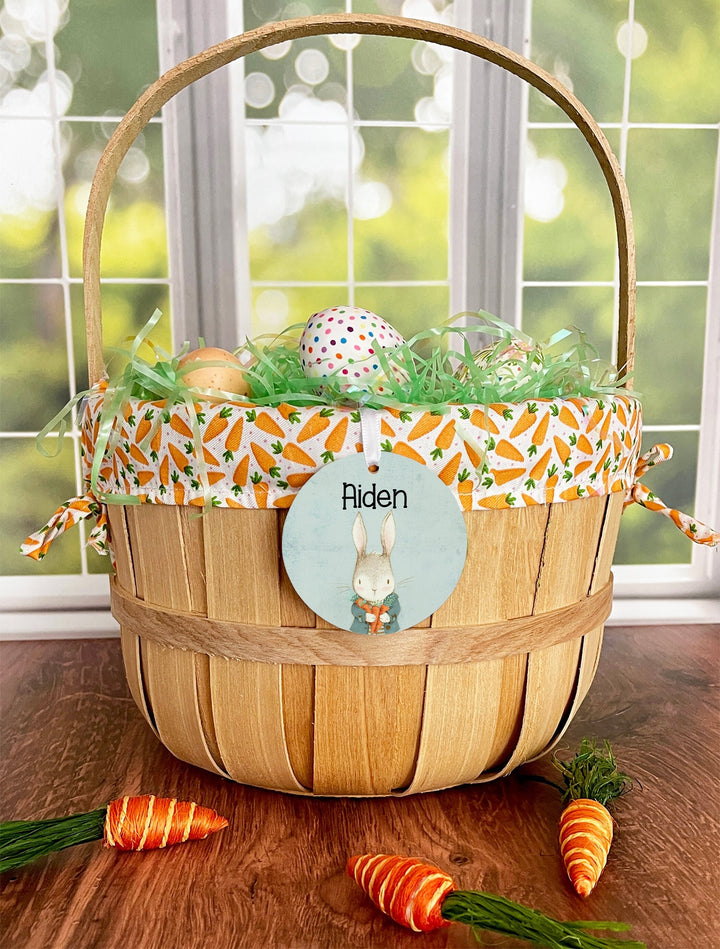 Personalized Easter Basket Name Tag, Kids Easter Basket Tags, custom Easter Basket name label, Easter basket Stuffers, boy girl Easter Gift