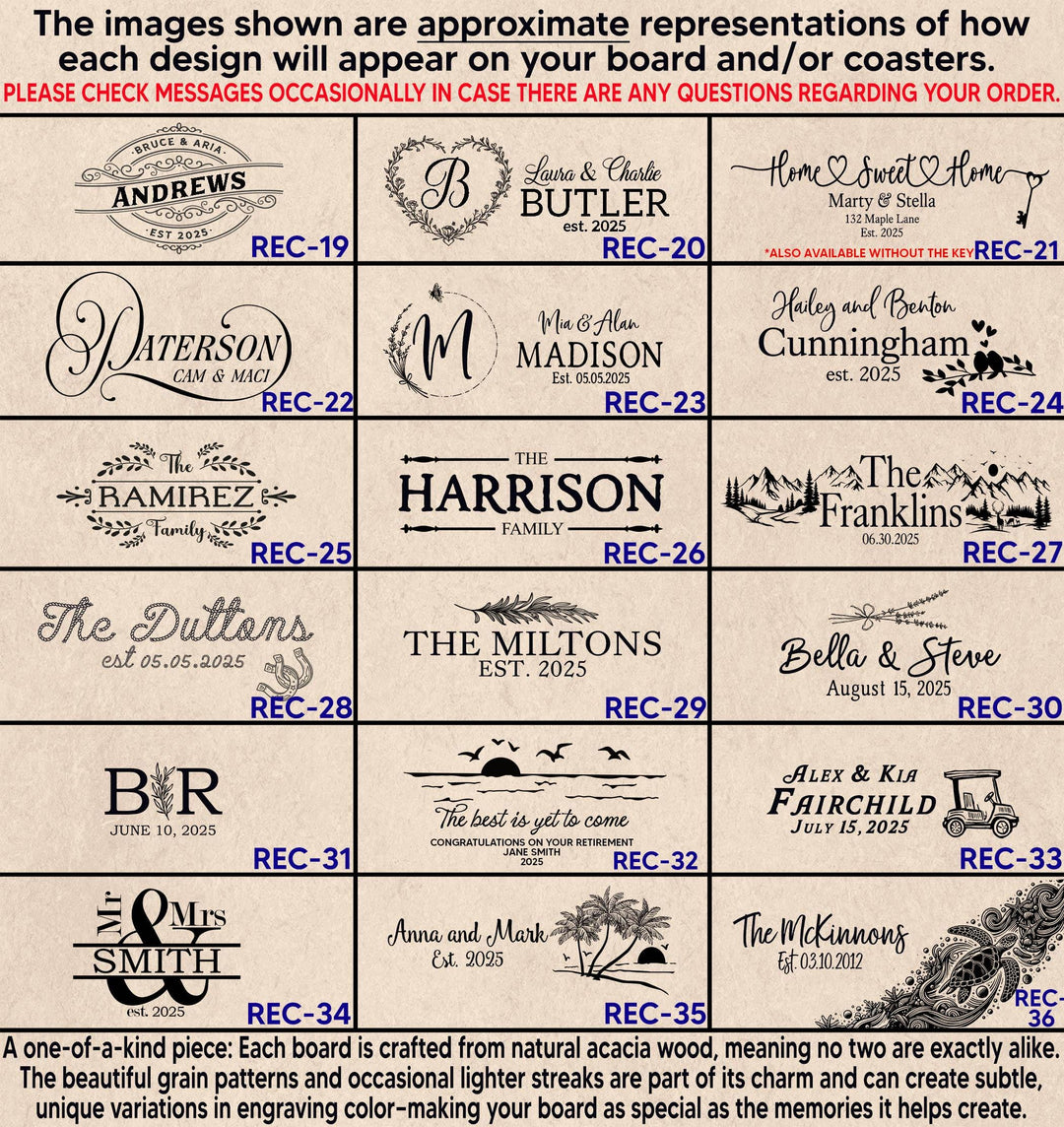 Marble wood charcuterie board, Personalized serving board for couple, Personalized Cheese Board Wedding Gift, Retirement Gift, new home gift