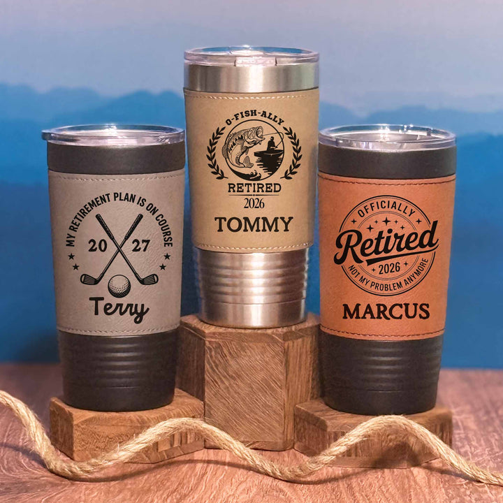 Personalized Retirement Tumbler