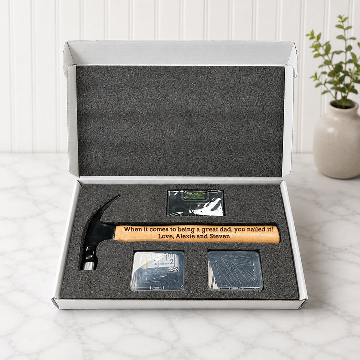 Personalized Engraved Hammer Set for Dad