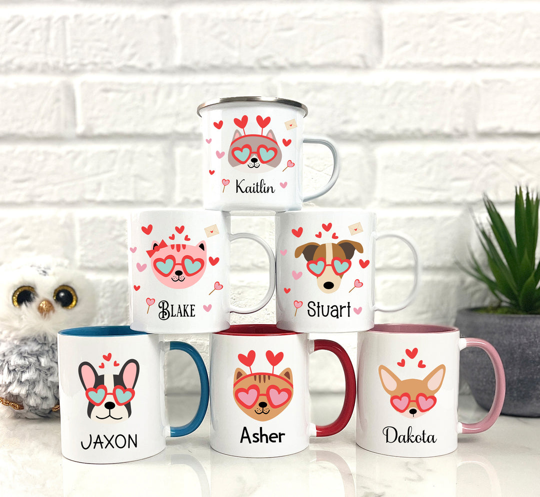 Love Cats and Dogs Mugs