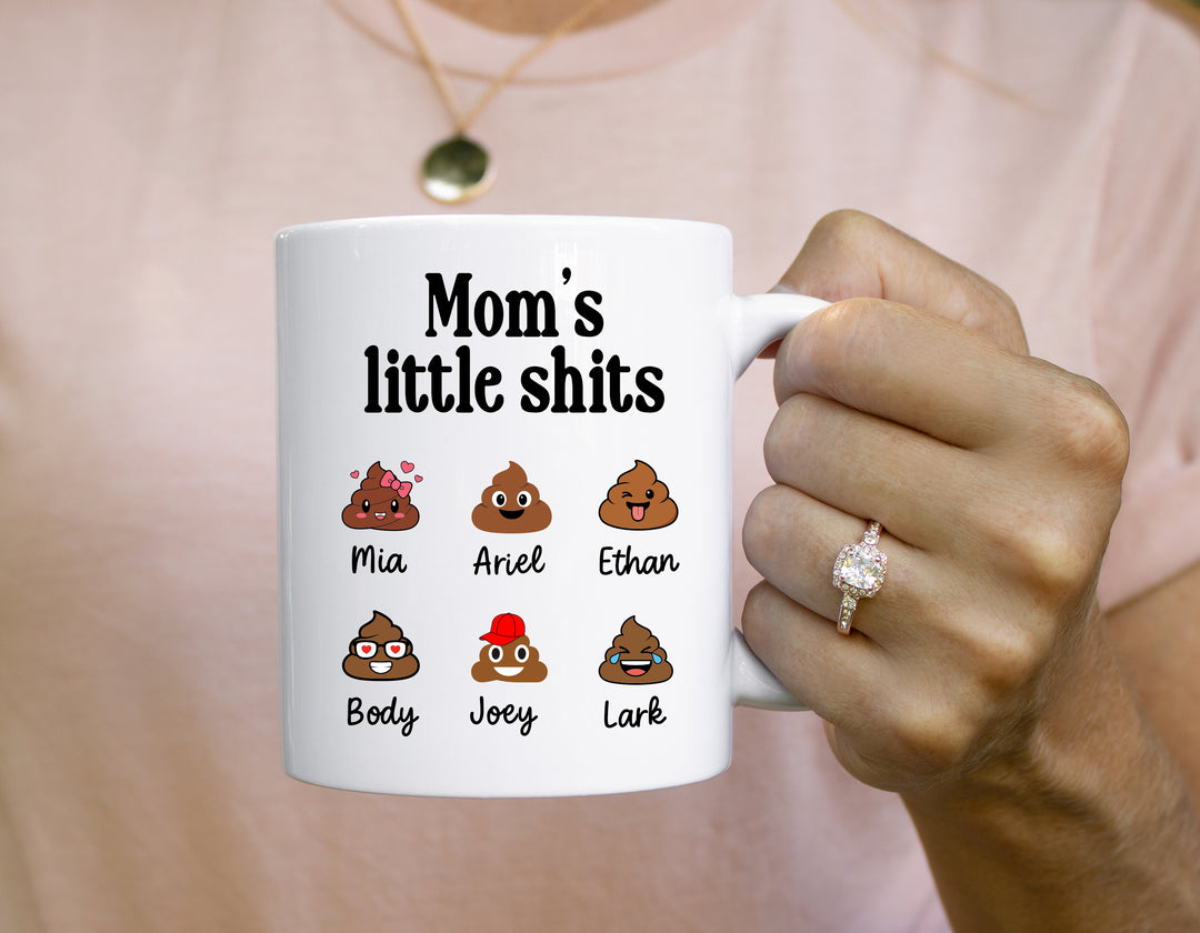 “Mom’s Little Sh*ts” Funny Personalized Mug