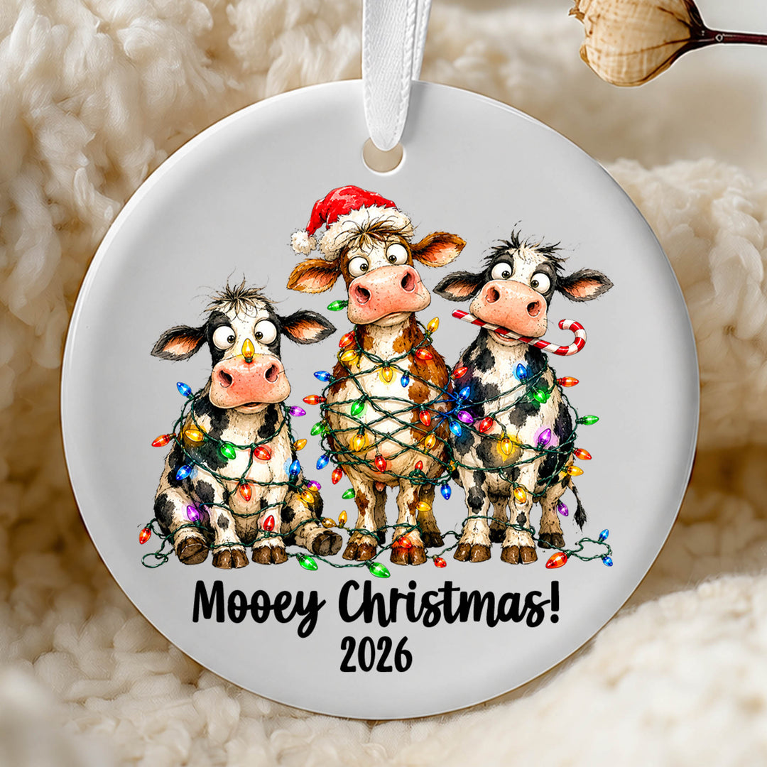 Mooey Christmas v2 Ornament