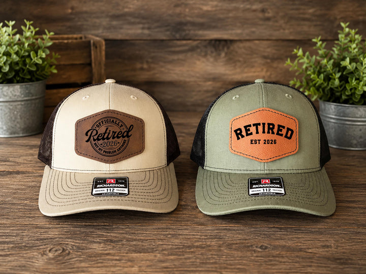 Retirement Themed Trucker Hats