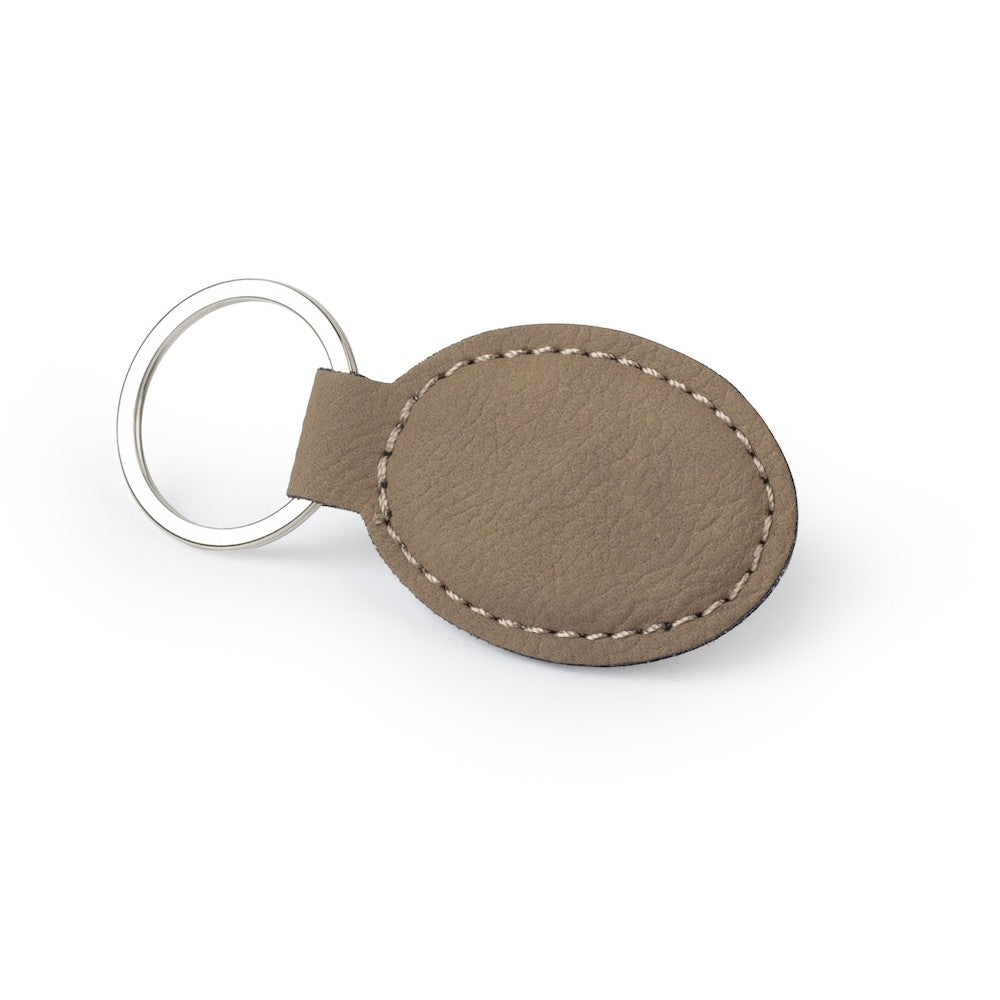 Leatherette Keychains - Oval