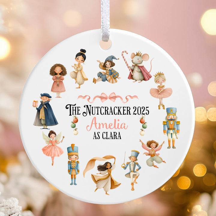Dancing Nutcracker Characters and Mouse King Ornament