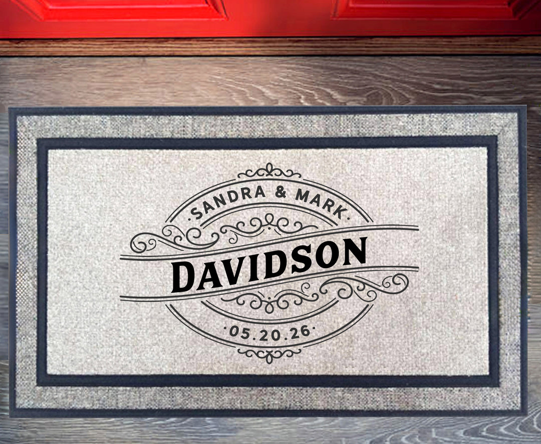 Vintage Welcome Doormat