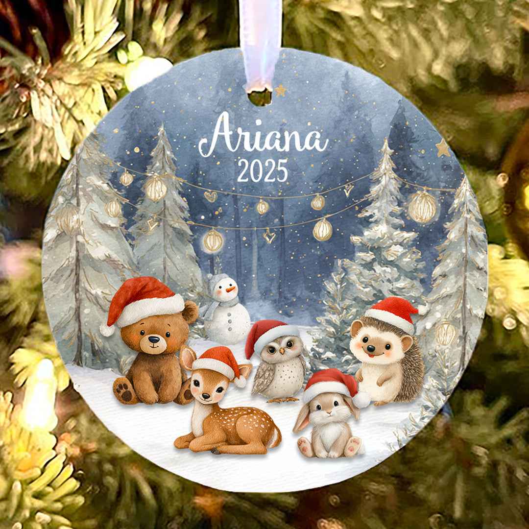 Wintry Woodlands Wonderland Animals Ornament